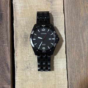 Citizen Black and Silver Watch